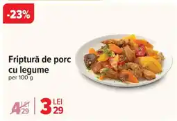 Carrefour Friptură de porc cu legume Ofertă