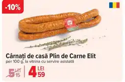 Carrefour Cârnaţi de casă Plin de Carne Elit Ofertă