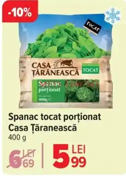 Carrefour Spanac tocat porţionat Casa Ţăranească Ofertă