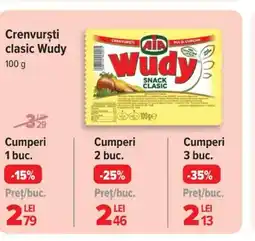 Carrefour Crenvursti clasic Wudy Ofertă