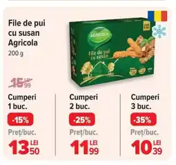 Carrefour AGRICOLA File de pui cu susan Ofertă