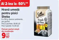 Carrefour SHEBA Hrană umedă pentru pisici Ofertă