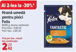 Carrefour Hrană umedă pentru pisici Felix Ofertă