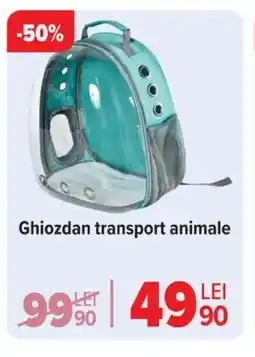 Carrefour Ghiozdan transport animale Ofertă