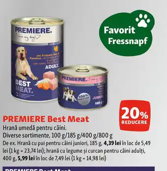 Fressnapf PREMIERE Best Meat Hrană umedă pentru câini Ofertă