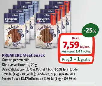 Fressnapf PREMIERE Meat Snack Gustări pentru câini Ofertă