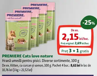 Fressnapf PREMIERE Cats love nature Hrană umedă pentru pisici Ofertă