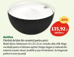 Fressnapf ANIONE Fântână de băut din ceramică pentru pisici Ofertă