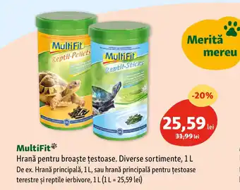 Fressnapf MULTIFIT Hrană pentru broaște țestoase Ofertă