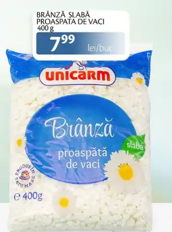 Unicarm Brânză slabă proaspata de vaci Ofertă