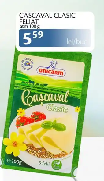 Unicarm Cascaval clasic feliat atm Ofertă