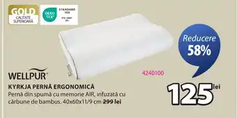 JYSK Kyrkja pernă ergonomică Ofertă