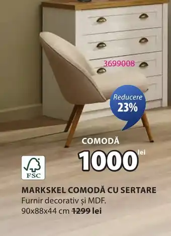 JYSK Markskel comodă cu sertare Ofertă