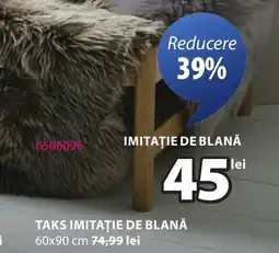 JYSK Taks imitație de blană Ofertă