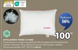 JYSK Royal nordic pernă cu fibre Ofertă