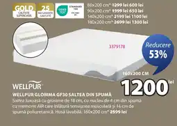 JYSK Wellpur glomma gf30 saltea din spumă Ofertă