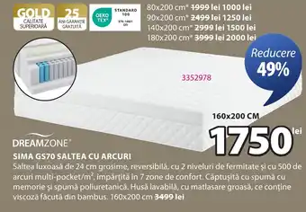 JYSK Sima gs70 saltea cu arcuri Ofertă