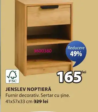 JYSK Jenslev noptieră Ofertă