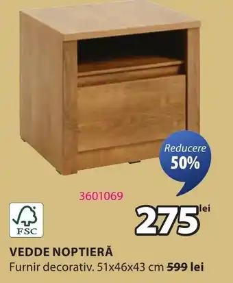 JYSK Vedde noptieră Ofertă