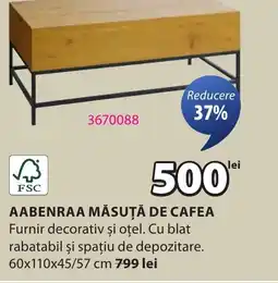 JYSK Aabenraa măsuţă de cafea Ofertă