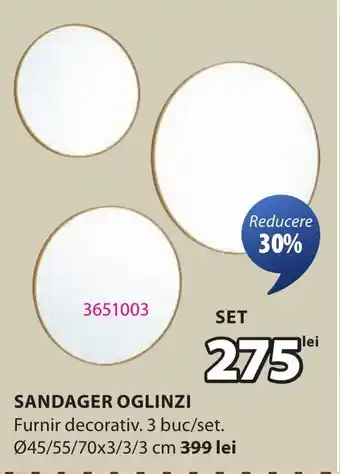 JYSK Sandager oglinzi Ofertă