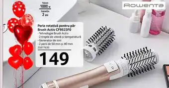 Selgros Perie rotativă pentru păr Brush Activ CF9523F0 Ofertă