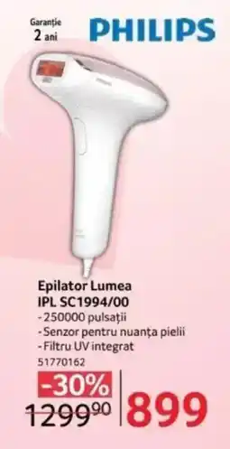 Selgros PHILIPS Epilator Lumea IPL SC1994/00 Ofertă