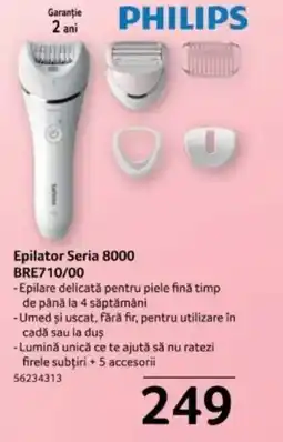 Selgros PHILIPS Epilator Seria 8000 BRE710/00 Ofertă