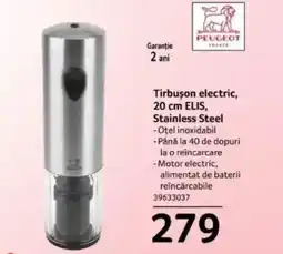 Selgros Tirbuson electric, 20 cm ELIS, Stainless Steel Ofertă