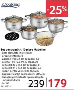 Selgros Set pentru gătit 10 piese Madeline Ofertă