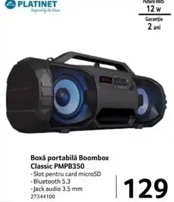 Selgros Boxǎ portabilă Boombox Classic PMPB350 Ofertă