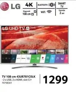 Selgros LG TV 108 cm 43UR781COLK Ofertă