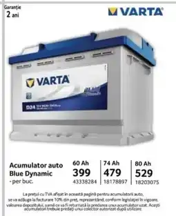 Selgros Acumulator auto Blue Dynamic Ofertă