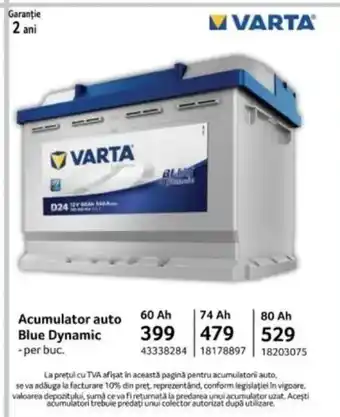 Selgros Acumulator auto Blue Dynamic Ofertă