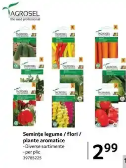 Selgros Semințe legume / flori / plante aromatice Ofertă