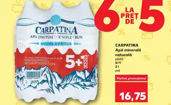 Kaufland CARPATINA Apă minerală naturală Ofertă