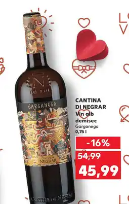 Kaufland CANTINA DI NEGRAR Vin alb demisec Garganega Ofertă