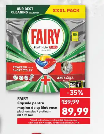 Kaufland FAIRY Capsule pentru Ofertă