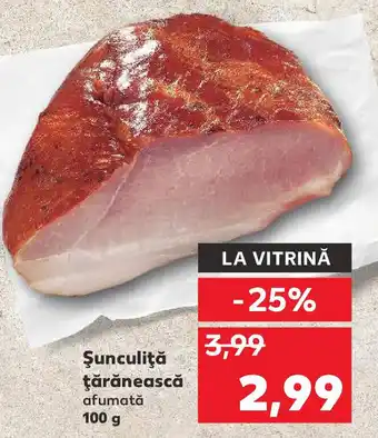 Kaufland Şunculiţă ţărănească afumată Ofertă