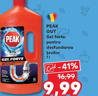 Kaufland PEAK OUT Gel forte pentru desfundarea ţevilor Ofertă