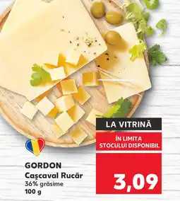 Kaufland GORDON Caşcaval Rucăr Ofertă