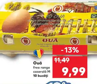 Kaufland Oua free range caserolǎ M Ofertă