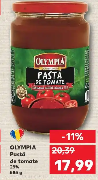 Kaufland OLYMPIA Pastă de tomate 28% Ofertă