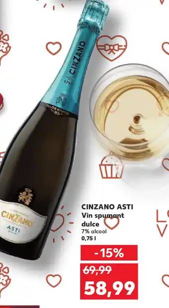 Kaufland CINZANO ASTI Vin spumant dulce Ofertă