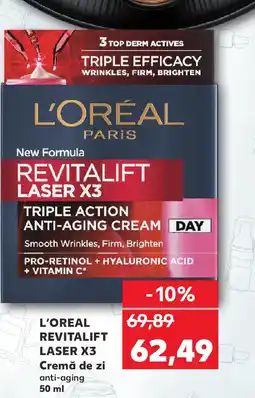 Kaufland L'ORÉAL Revitalift Laser X3 cremă de zi Ofertă