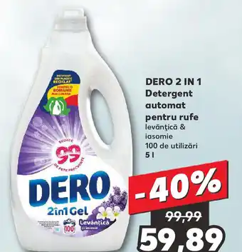 Kaufland DERO 2 IN 1 Detergent automat pentru rufe Ofertă