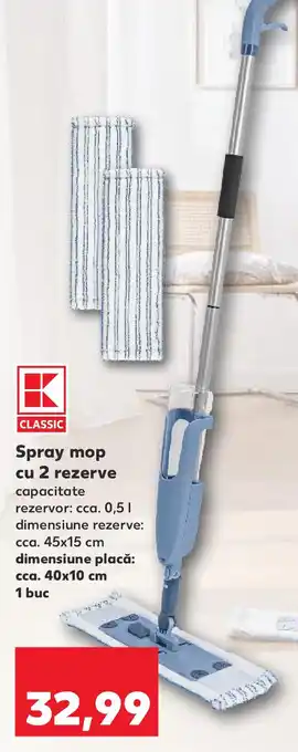 Kaufland Spray mop cu 2 rezerve Ofertă