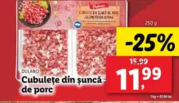 Lidl DULANO Cubuleţe din şuncă de porc Ofertă