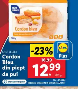 Lidl CHEF SELECT Cordon Bleu din piept de pui Ofertă