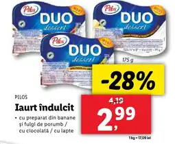 Lidl PILOS Iaurt îndulcit Ofertă